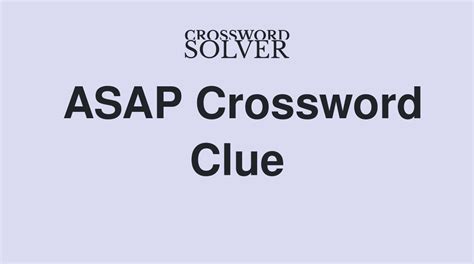 Asap kin crossword clue - The crossword clue Close kin of cauliflower with 4 letters was last seen on the January 01, 2011. We found 20 possible solutions for this clue. ... ASAP kin 2% 3 UKE: Guitar's kin 2% 3 ERA: Epoch's kin 2% 4 LUTE: Guitar's kin 2% 7 ...